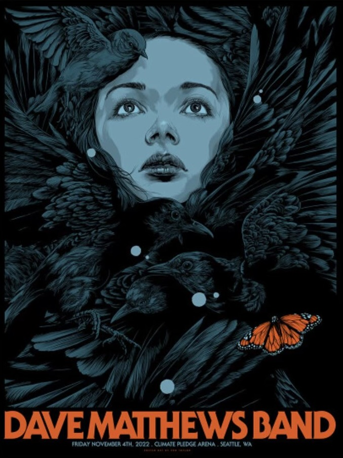 Ken Taylor — Dave Matthews Band, Climate Pledge Arena, Seattle, WA · Nov 4, 2022 Poster