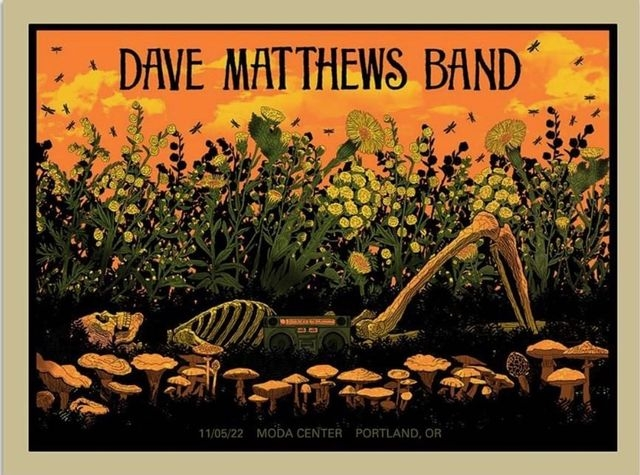 Methane Studios — Dave Matthews Band, Rose Garden Arena (Rose Quarter), Portland, OR · Nov 5, 2022 Poster