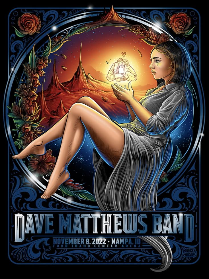 Maxx242 — Dave Matthews Band, Ford Idaho Center Arena, Nampa, ID · Nov 8, 2022 Poster