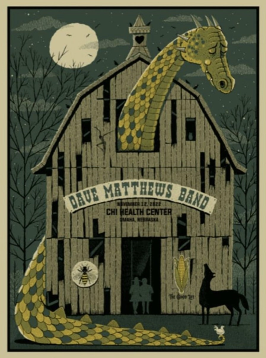 Methane Studios — Dave Matthews Band, Qwest Center Omaha, Omaha, NE · Nov 12, 2022 Poster