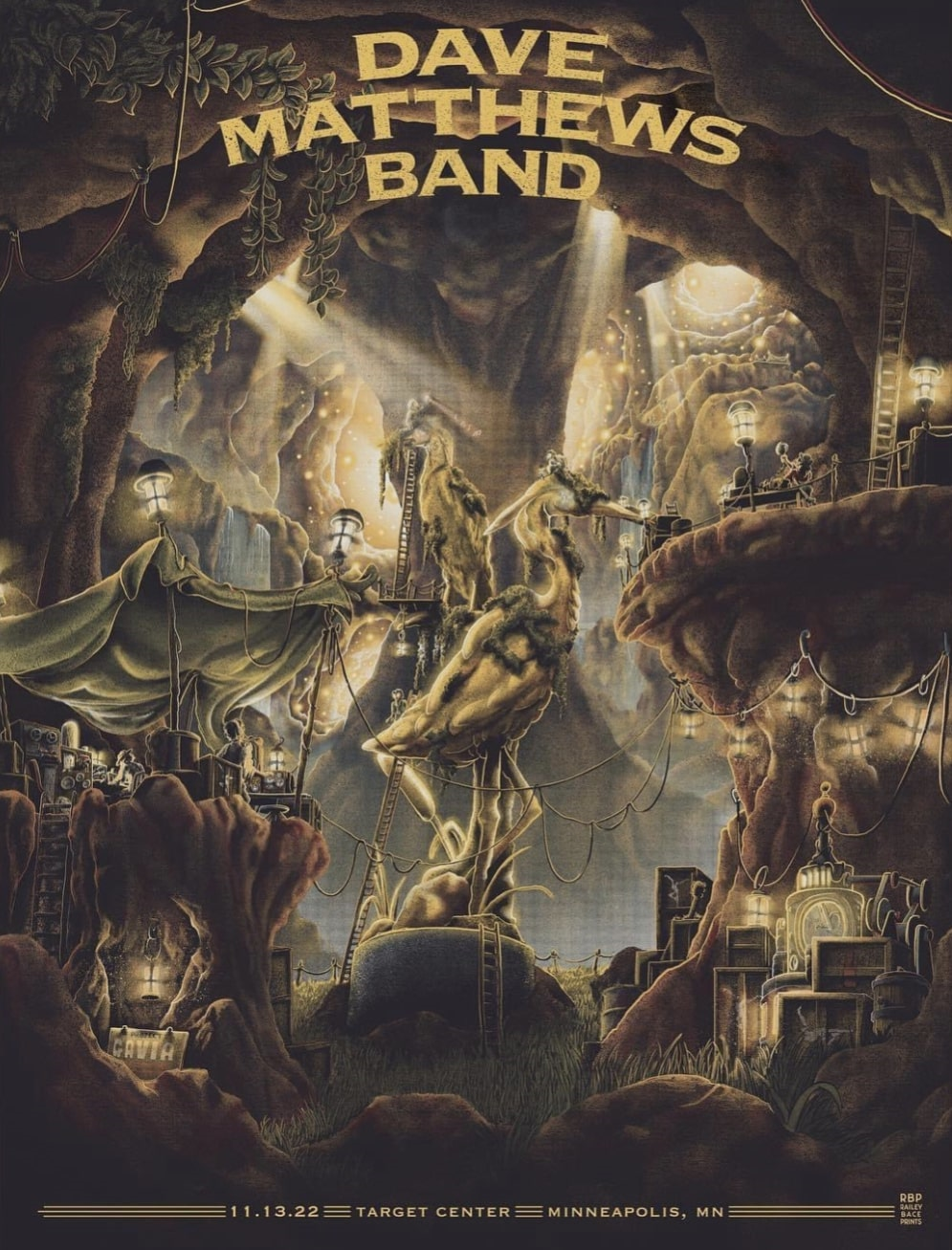Bailey Race — Dave Matthews Band, Target Center, Minneapolis, MN · Nov 13, 2022 Show Poster
