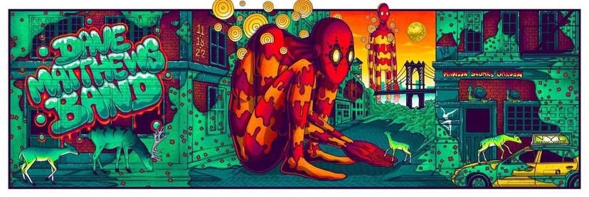 Jim Mazza — Dave Matthews Band, Madison Square Garden, New York, NY · Nov 18, 2022 Poster