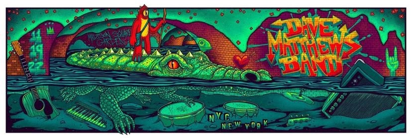 Jim Mazza — Dave Matthews Band, Madison Square Garden, New York, NY · Nov 19, 2022 Poster