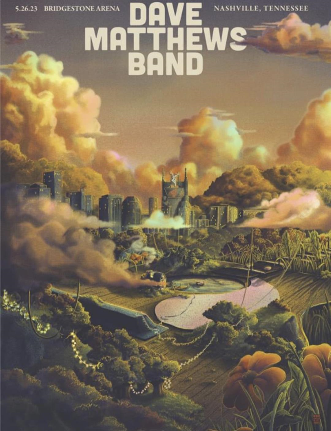Bailey Race — Dave Matthews Band, Bridgestone Arena, Nashville, TN · May 26, 2023 Poster
