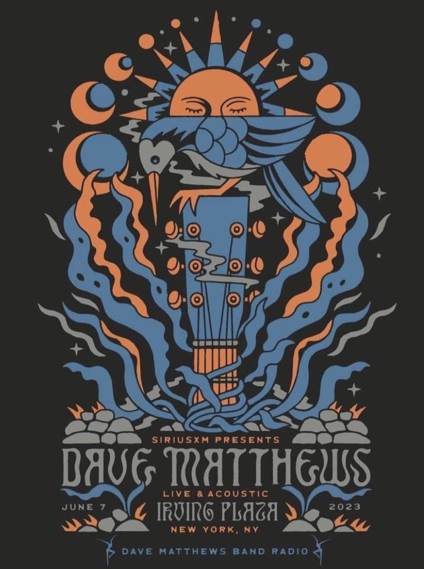 Joshua Noom — Dave Matthews Band, Irving Plaza, New York, NY · Jun 7, 2023 Poster