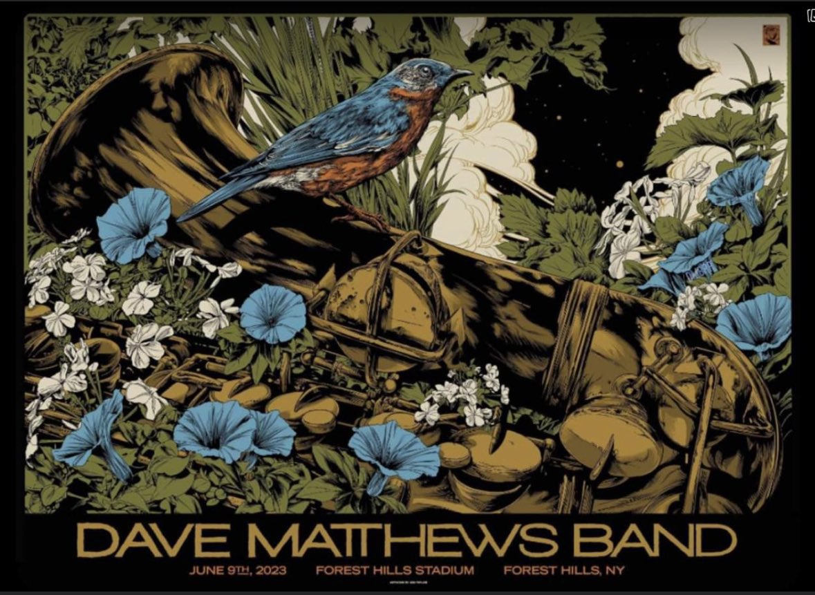 Bill Sullivan — Dave Matthews Band, Forest Hills Stadium, Forest Hills, NY · Jun 9, 2023 Poster