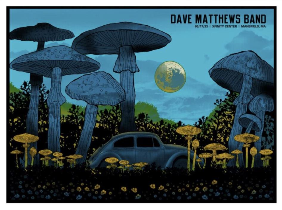 Methane Studios — Dave Matthews Band, Xfinity Center, Mansfield, MA · Jun 17, 2023 Poster