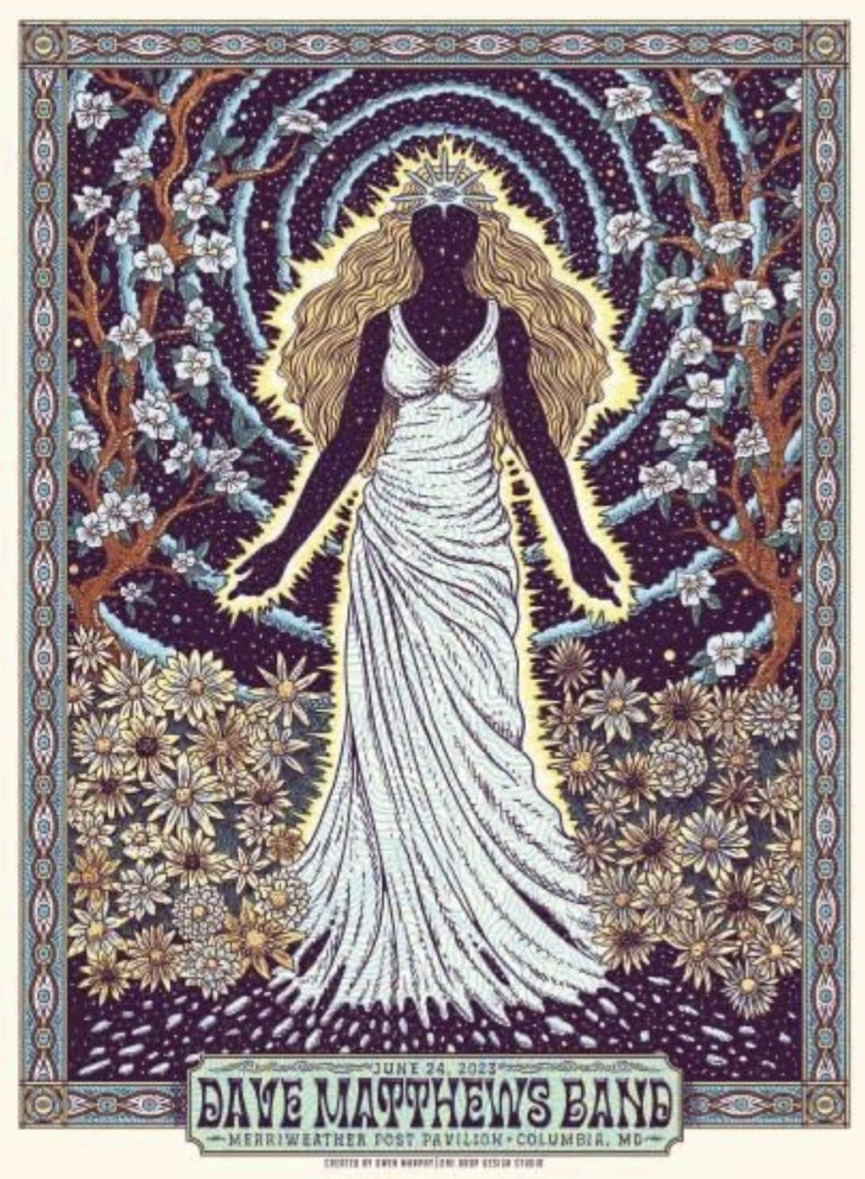 Owen Murphy (One Drop Design Studio) — Dave Matthews Band, Merriweather Post Pavilion, Columbia, MD · Jun 24, 2023 Poster