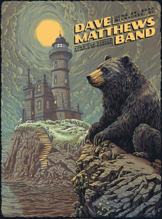 Neal Williams — Dave Matthews Band, American Family Insurance Amphitheater, Milwaukee, WI · Jun 29, 2023 Poster