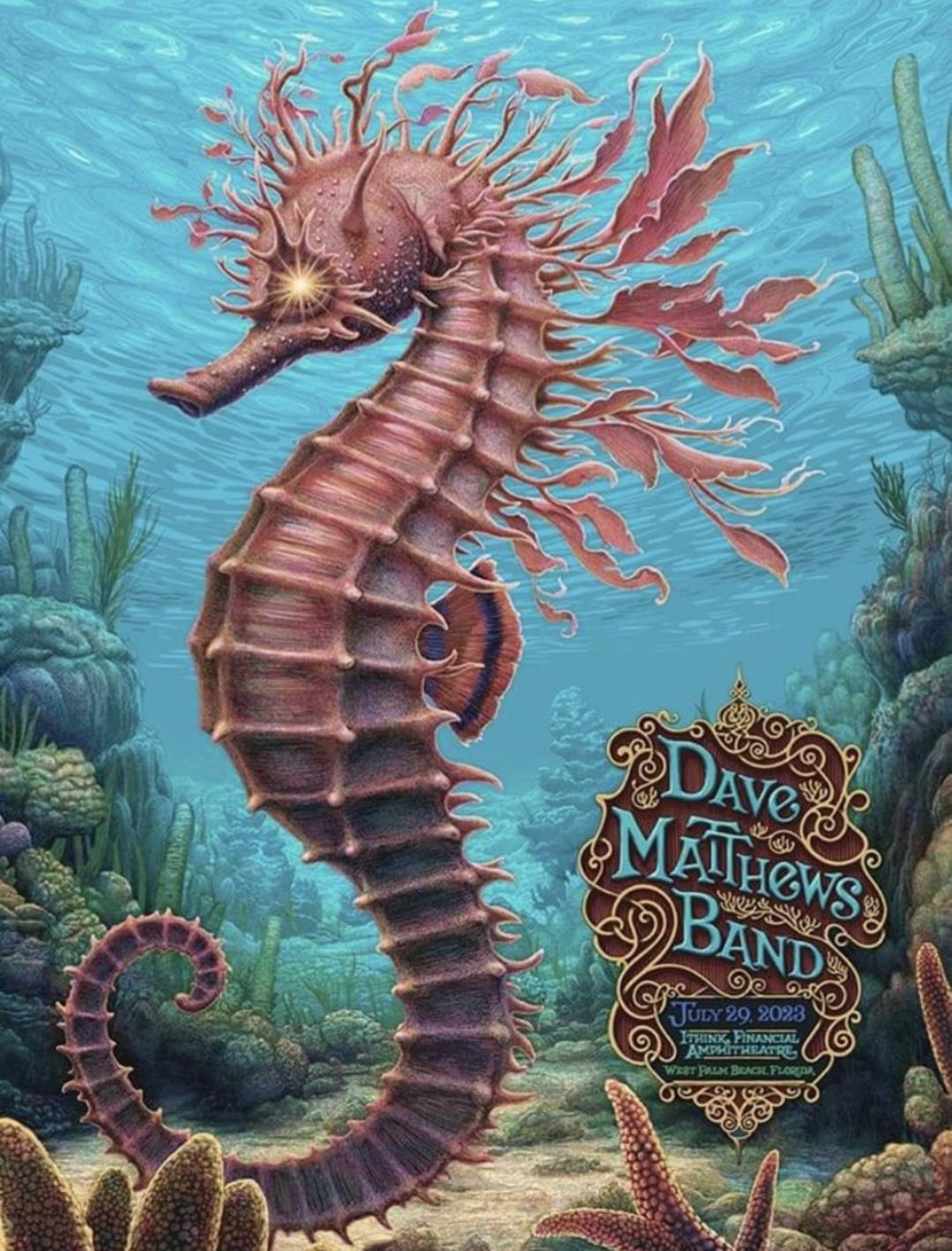 N.C. Winters — Dave Matthews Band, iTHINK Financial Amphitheatre, West Palm Beach, FL · Jul 29, 2023 Poster