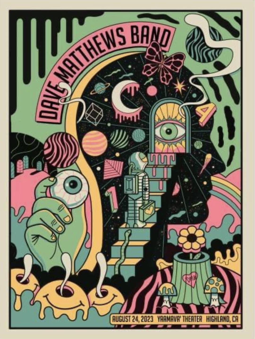 Methane Studios — Dave Matthews Band, Yaamava' Theater (Yaamava' Resort & Casino at San Manuel), Highland, CA · Aug 24, 2023 Poster