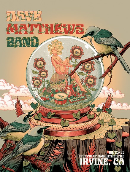 Pedro Correa — Dave Matthews Band, Five Point Amphitheatre, Irvine, CA · Aug 25, 2023 Poster