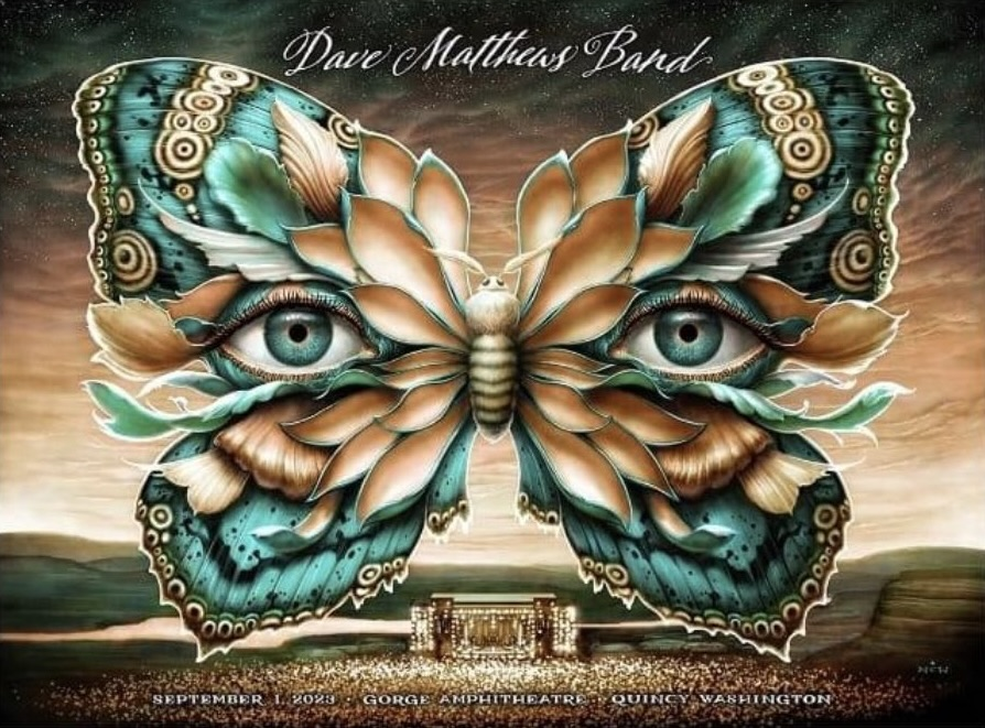 N.C. Winters — Dave Matthews Band, The Gorge Amphitheatre, George, WA · Sep 1, 2023 Poster