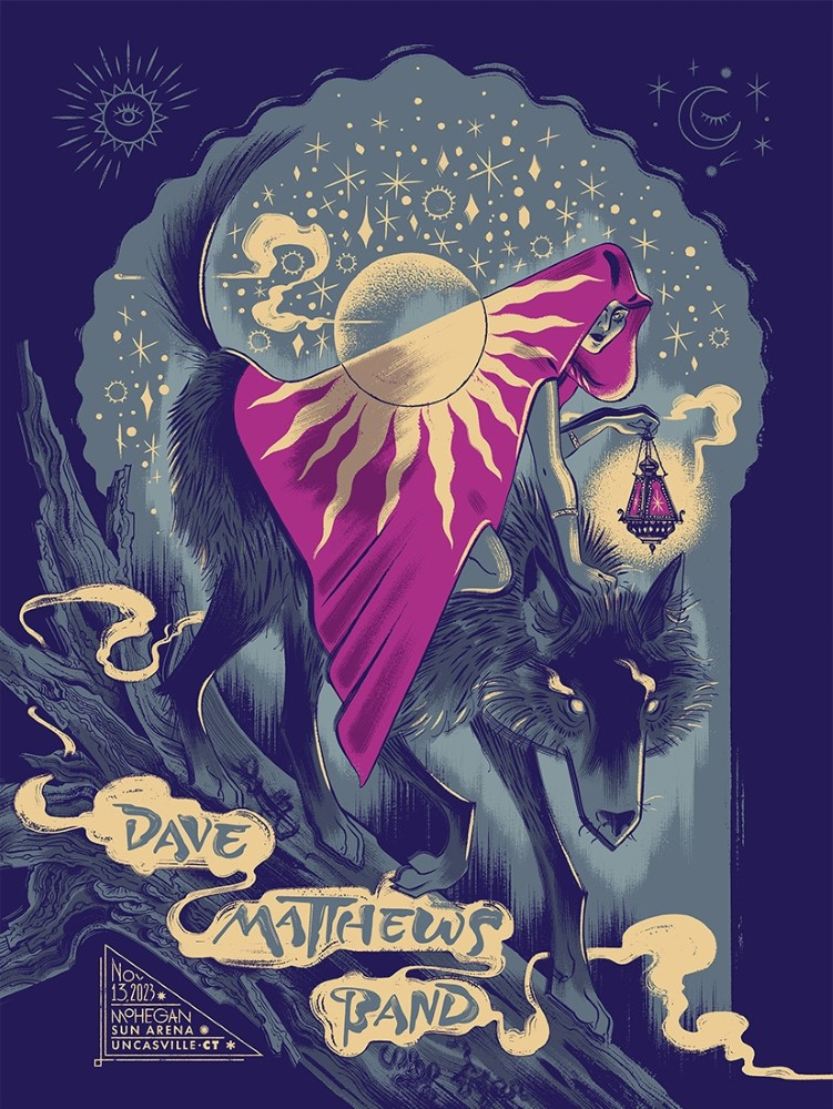 Anne Benjamin — Dave Matthews Band, Mohegan Sun Arena (Mohegan Sun), Uncasville, CT · Nov 13, 2023 Poster