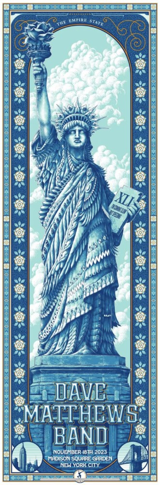 Ben Kwok (BIOWORKZ) — Dave Matthews Band, Madison Square Garden, New York, NY · Nov 18, 2023 Poster