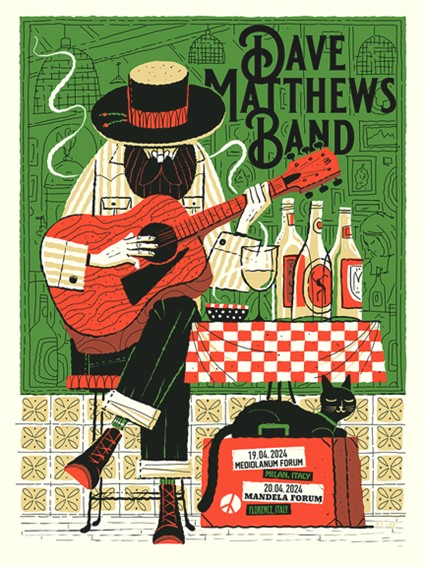 Methane Studios — Dave Matthews Band, Mediolanum Forum, Assago, ITA · Apr 19, 2024 Poster