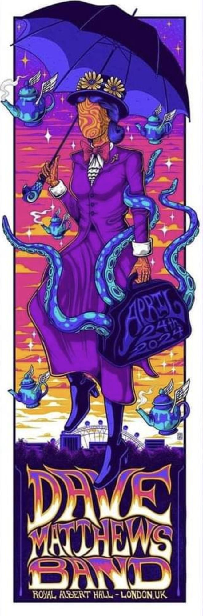 Jim Mazza — Dave Matthews Band, Royal Albert Hall, London, ENG · Apr 24, 2024 Poster