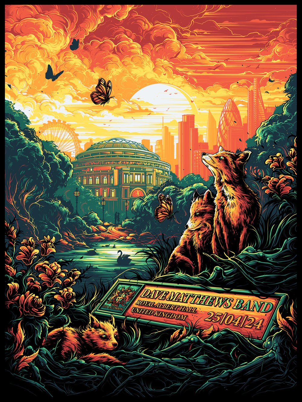 Dan Mumford — Dave Matthews Band, Royal Albert Hall, London, ENG · Apr 25, 2024 Poster