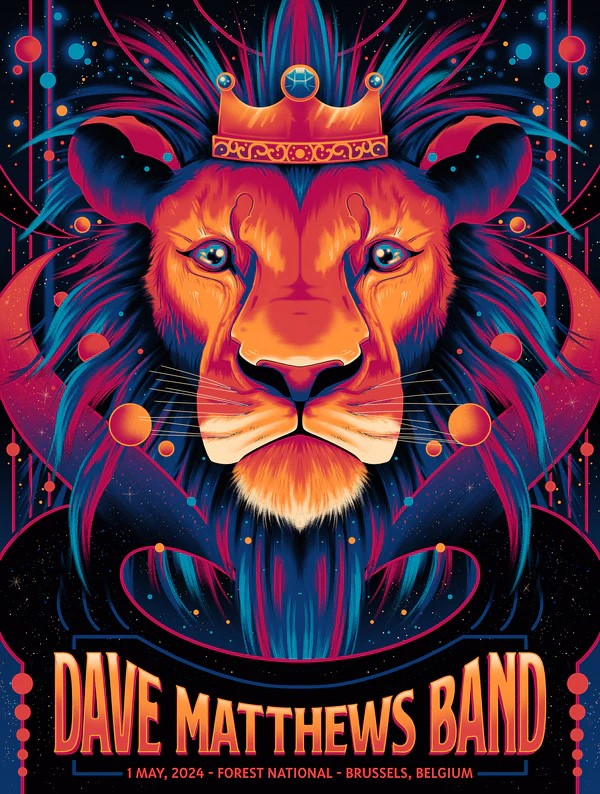 Arno Kiss — Dave Matthews Band, Vorst Nationaal/Forest National, Vorst/Forest, BEL · May 1, 2024 Poster