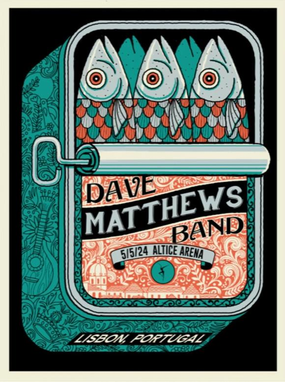 Methane Studios — Dave Matthews Band, Altice Arena, Lisbon, PT · May 5, 2024 Poster