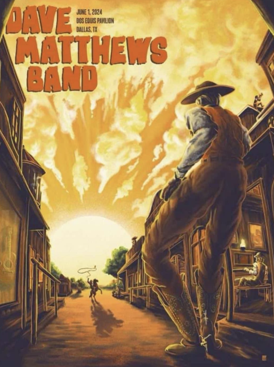 Bailey Race — Dave Matthews Band, Dos Equis Pavilion, Dallas, TX · Jun 1, 2024 Poster
