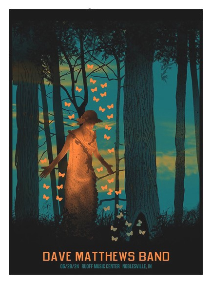 Methane Studios — Dave Matthews Band, Ruoff Music Center, Noblesville, IN · Jun 28, 2024 Poster