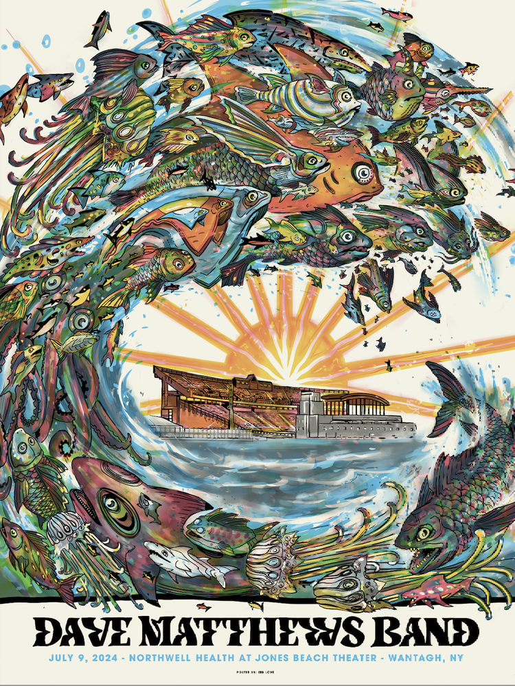 Zeb Love — Dave Matthews Band, Northwell Health at Jones Beach Theater, Wantagh, NY · Jul 9, 2024 Poster