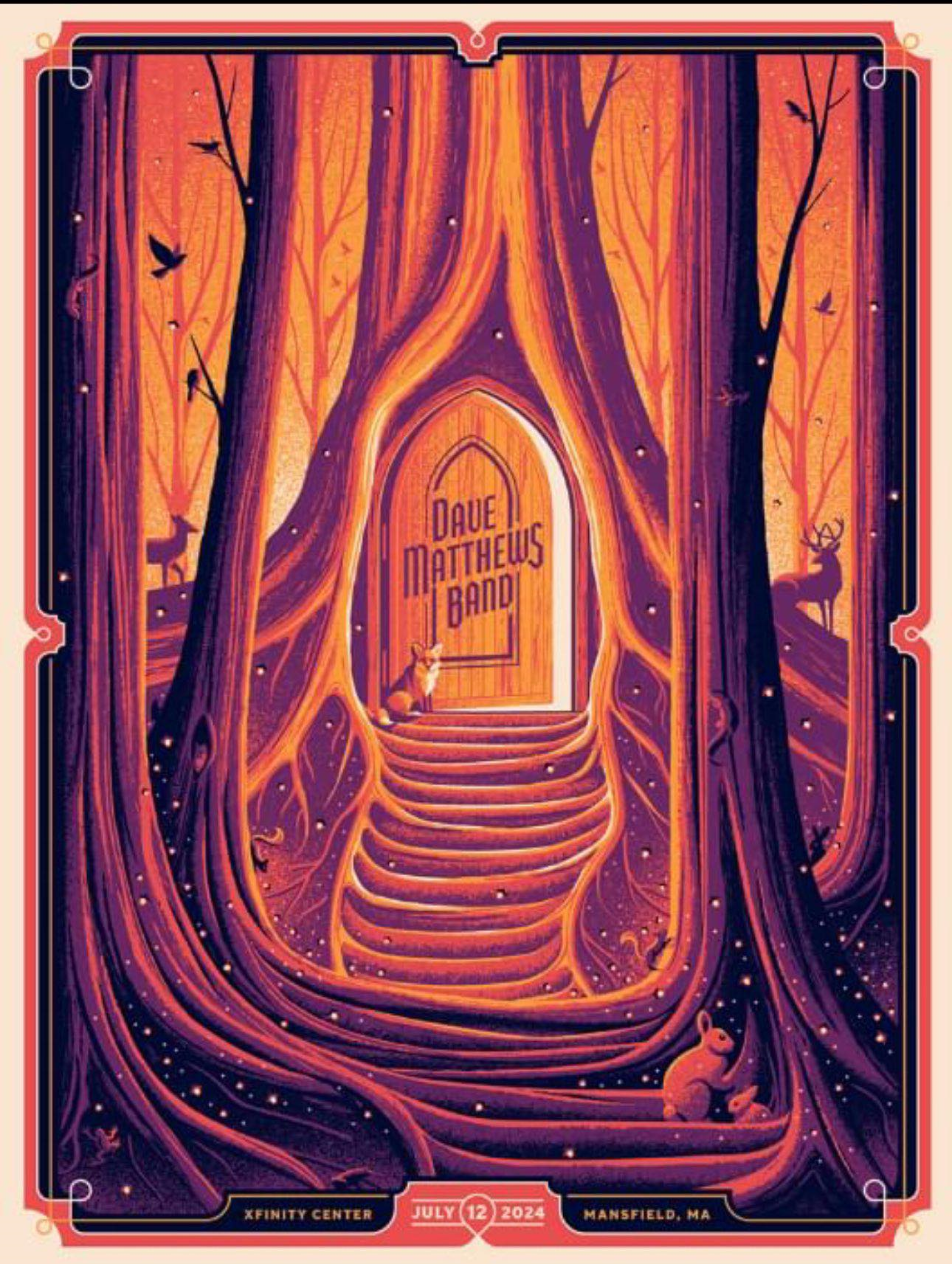 DKNG — Dave Matthews Band, Xfinity Center, Mansfield, MA · Jul 12, 2024 Poster