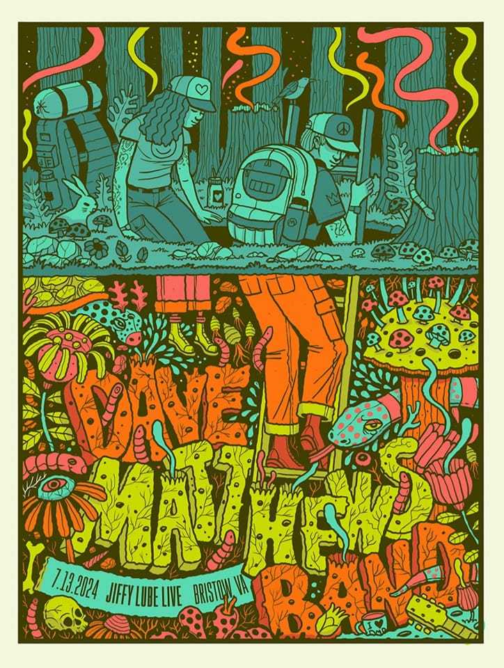 Methane Studios — Dave Matthews Band, Jiffy Lube Live, Bristow, VA · Jul 13, 2024 Poster