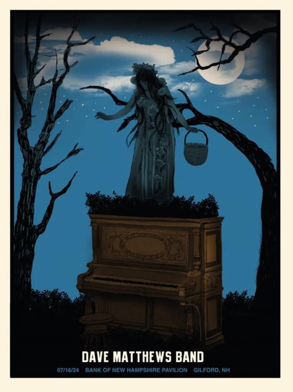 Methane Studios — Dave Matthews Band, Bank of New Hampshire Pavilion, Gilford, NH · Jul 16, 2024 Poster
