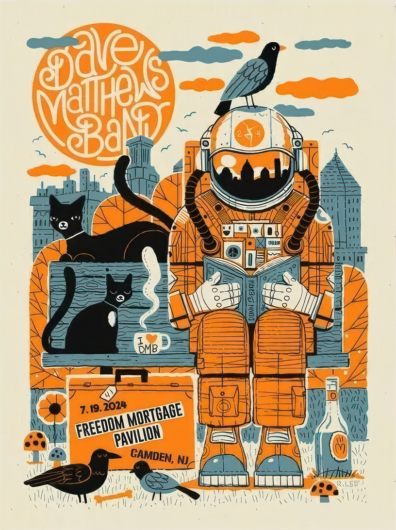 Methane Studios — Dave Matthews Band, Freedom Mortgage Pavilion, Camden, NJ · Jul 19, 2024 Poster