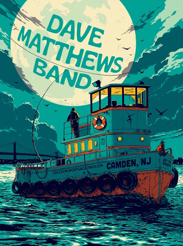 Matt Fleming — Dave Matthews Band, Freedom Mortgage Pavilion, Camden, NJ · Jul 20, 2024 Poster