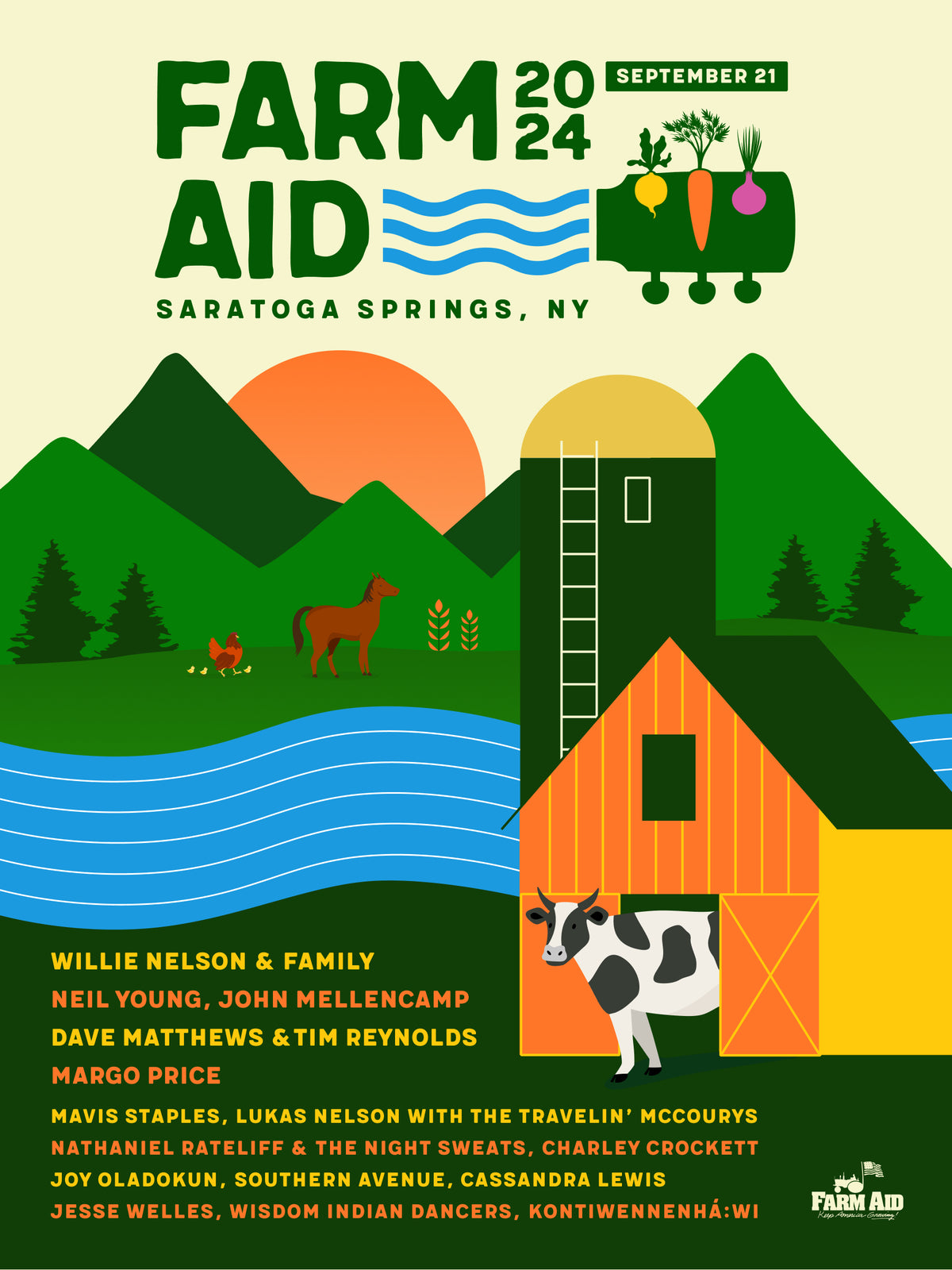 Methane Studios — Dave Matthews Band, Saratoga Performing Arts Center, Saratoga Springs, NY · Sep 21, 2024 Poster