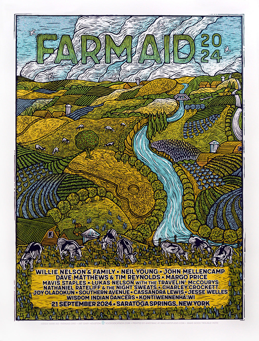 Methane Studios — Dave Matthews Band, Saratoga Performing Arts Center, Saratoga Springs, NY · Sep 21, 2024 Poster