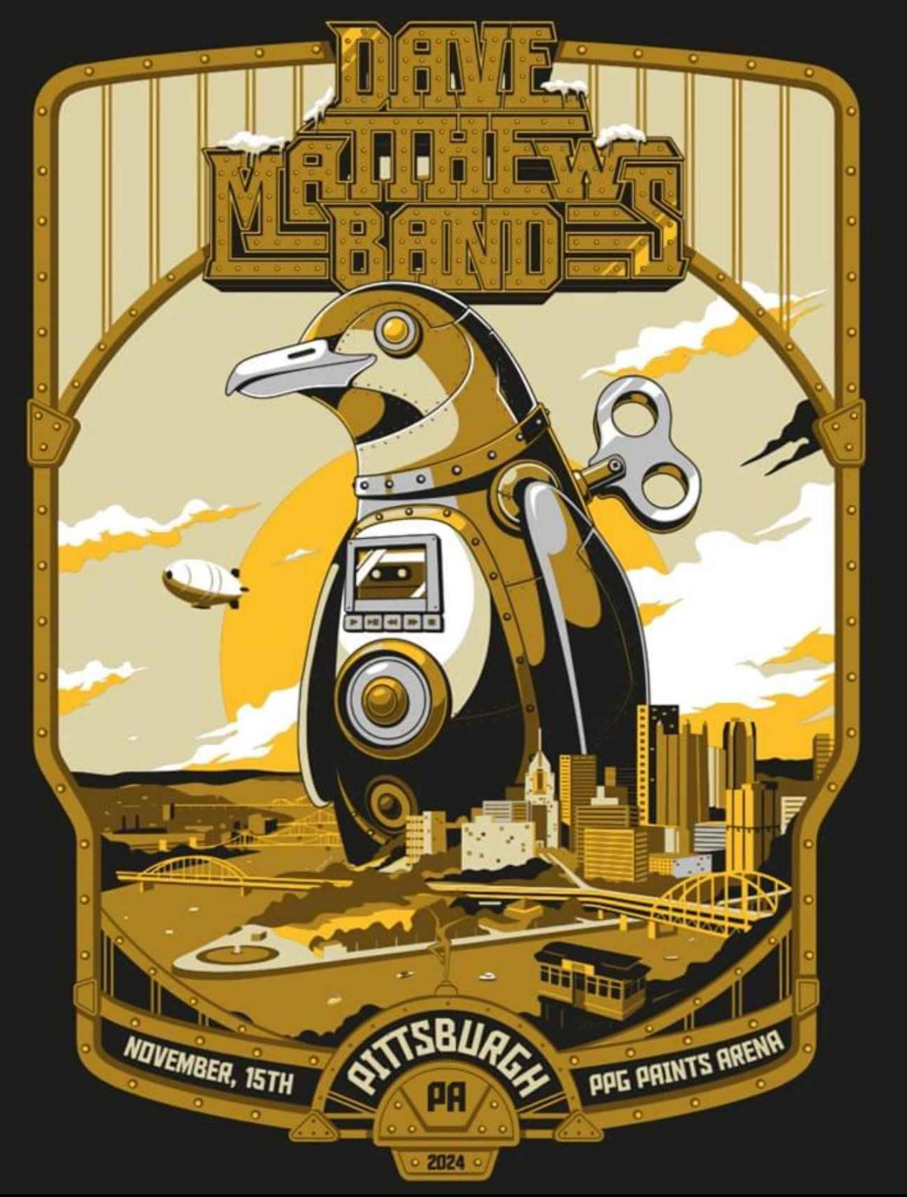 Alejandro Padilla — Dave Matthews Band, PPG Paints Arena, Pittsburgh, PA · Nov 15, 2024 Poster
