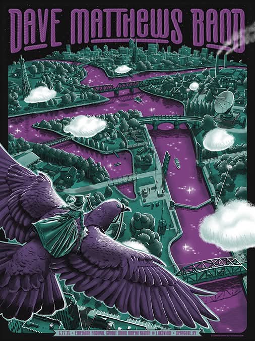 Darin Shock — Dave Matthews Band, Empower Federal Credit Union Amphitheater at Lakeview, Syracuse, NY · May 27, 2025 Poster