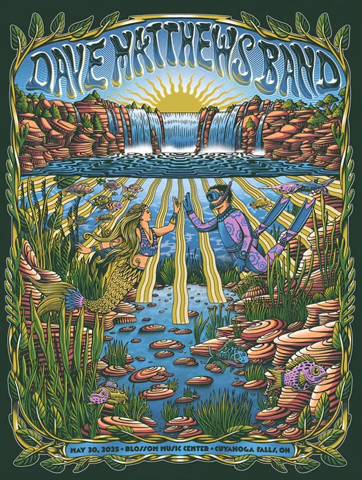 Dylan Fant — Dave Matthews Band, Blossom Music Center, Cuyahoga Falls, OH · May 30, 2025 Poster