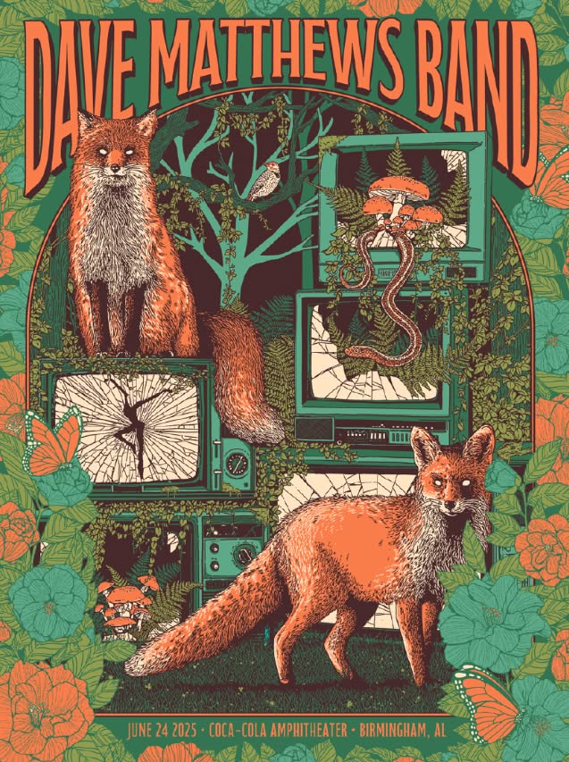 Dustin Wyatt — Dave Matthews Band, Coca-Cola Amphitheater, Birmingham, AL · Jun 24, 2025 Poster