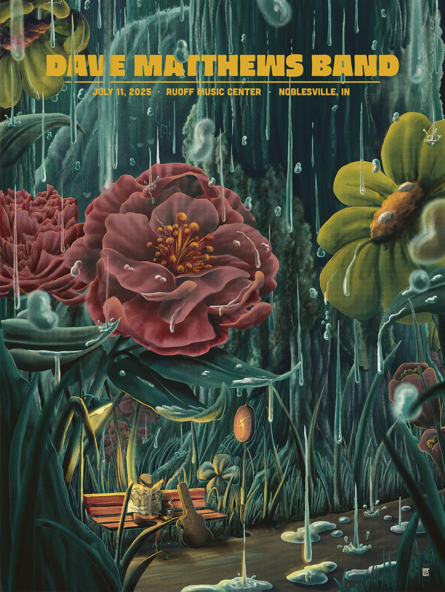 Bailey Race — Dave Matthews Band, Ruoff Music Center, Noblesville, IN · Jul 11, 2025 Poster
