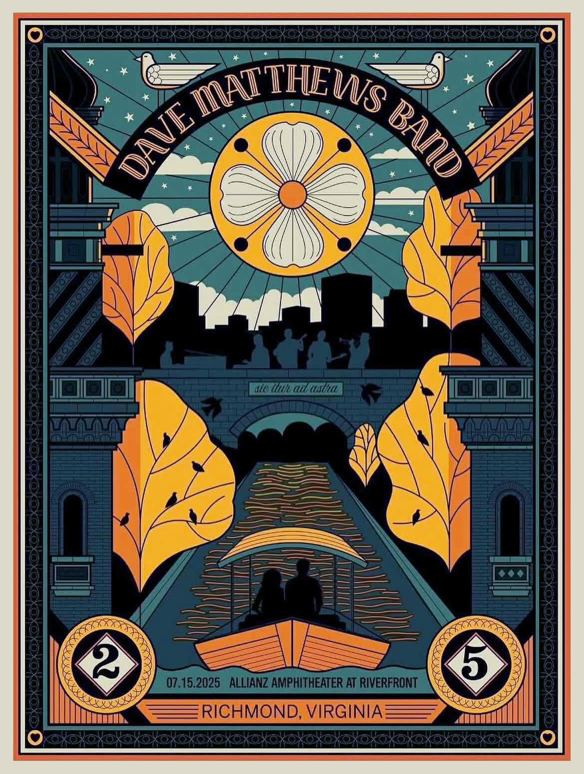 Methane Studios — Dave Matthews Band, Allianz Amphitheater at Riverfront, Richmond, VA · Jul 15, 2025 Poster