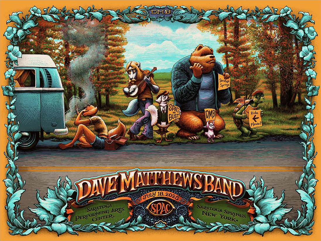 N.C. Winters — Dave Matthews Band, Saratoga Performing Arts Center, Saratoga Springs, NY · Jul 18, 2025 Poster
