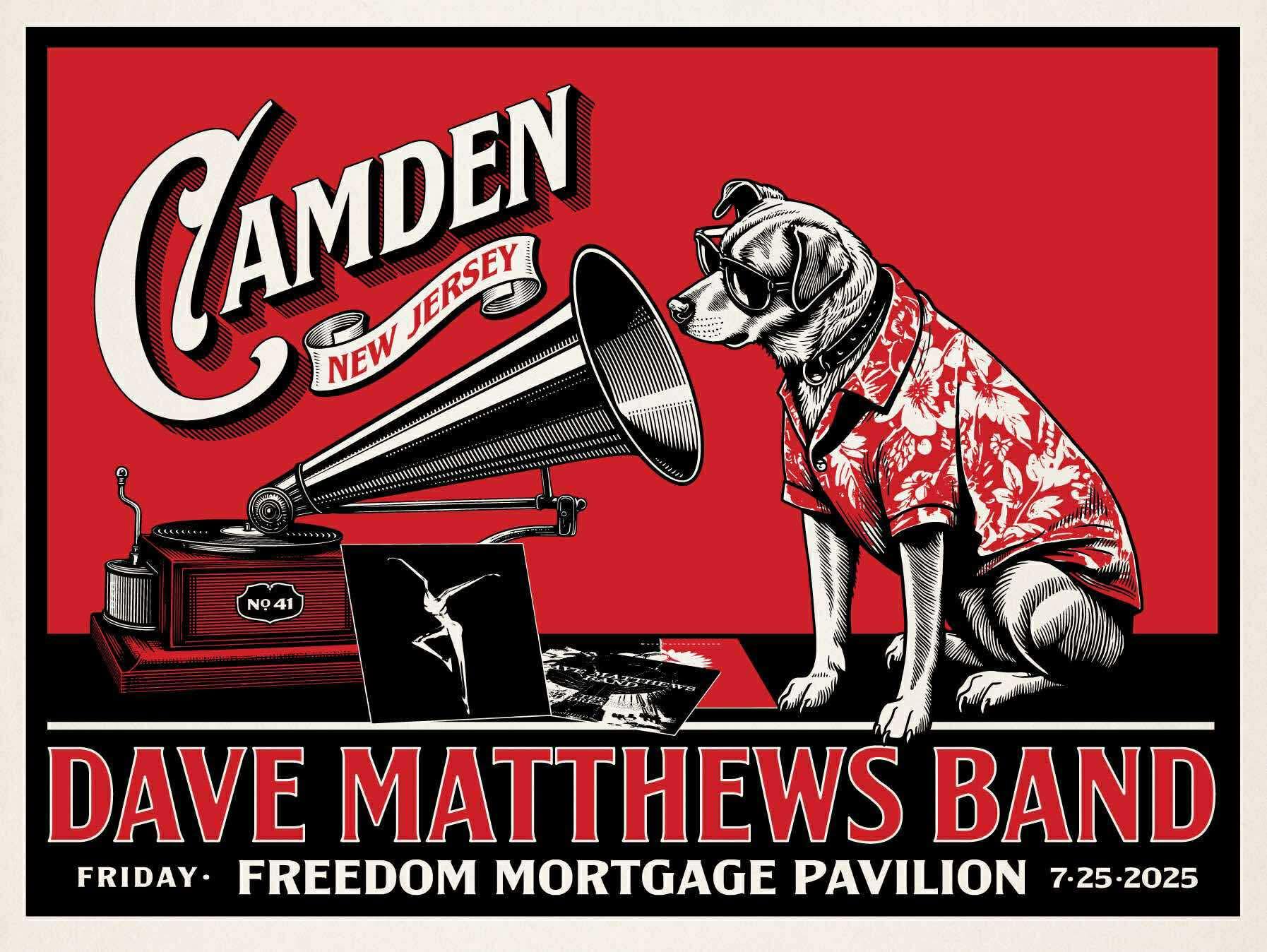 Aaron (Rockswell) von Freter — Dave Matthews Band, Freedom Mortgage Pavilion, Camden, NJ · Jul 25, 2025 Poster