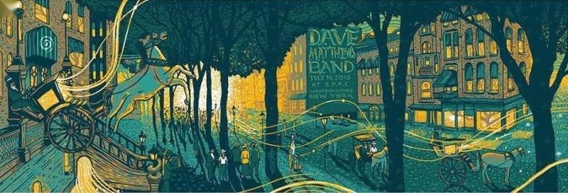 James Eads — Dave Matthews Band, Saratoga Performing Arts Center, Saratoga Springs, NY · Jul 14, 2018 Artist Poster