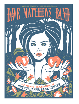 Methane Studios — Dave Matthews Band, Freedom Mortgage Pavilion, Camden, NJ · Jun 3, 2008 Poster