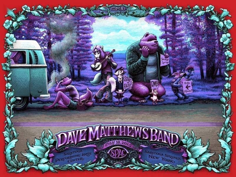 N.C. Winters — Dave Matthews Band, Saratoga Performing Arts Center, Saratoga Springs, NY · Jul 18, 2025 Artist Poster