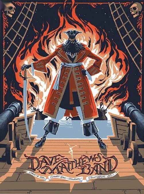 Rich Kelly — Dave Matthews Band, Credit One Stadium, Charleston, SC · Jun 4, 2022 Artist Poster