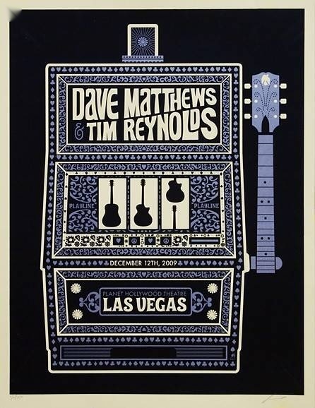 Methane Studios — Dave Matthews Band, Planet Hollywood Theater for the Performing Arts (Planet Hollywood Las Vegas), Las Vegas, NV · Dec 12, 2009 Artist Poster