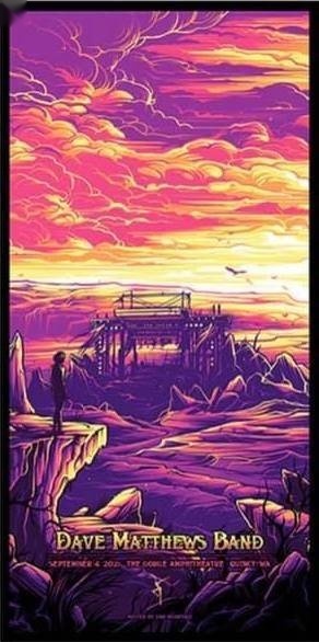 Dan Mumford — Dave Matthews Band, The Gorge Amphitheatre, George, WA · Sep 4, 2021 Show Poster