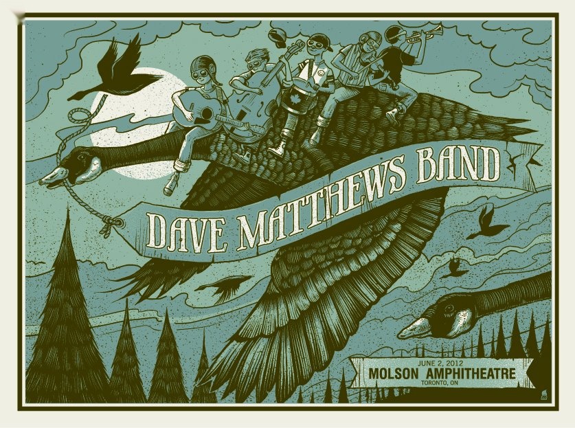 Methane Studios — Dave Matthews Band, Molson Amphitheatre, Toronto, ON · Jun 2, 2012 Poster