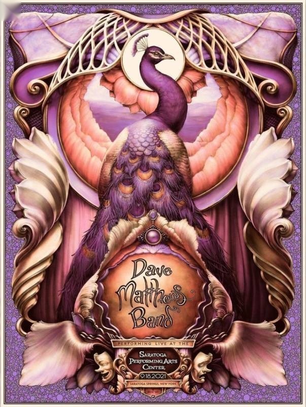 N.C. Winters — Dave Matthews Band, Saratoga Performing Arts Center, Saratoga Springs, NY · Jul 10, 2021 Artist Poster